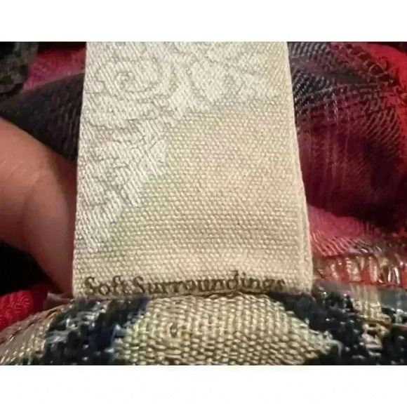 Soft Surroundings Pastiche Plaid Boho Tapestry Pockets Tunic Shirt Dress XS - Picture 9 of 11